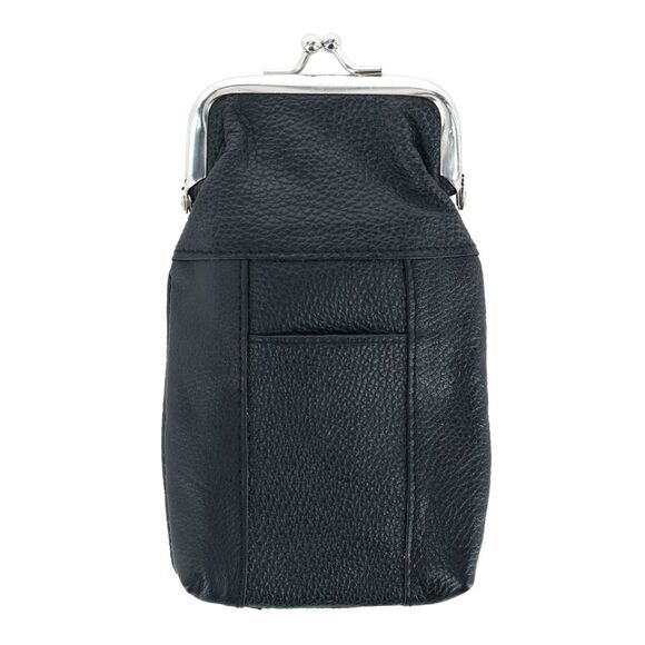 CTM Women's Leather Cigarette Case with Lighter Pocket - Picture 2 of 3